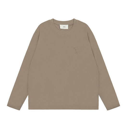 AMIPARIS Long Sleeve Cotton T-Shirt