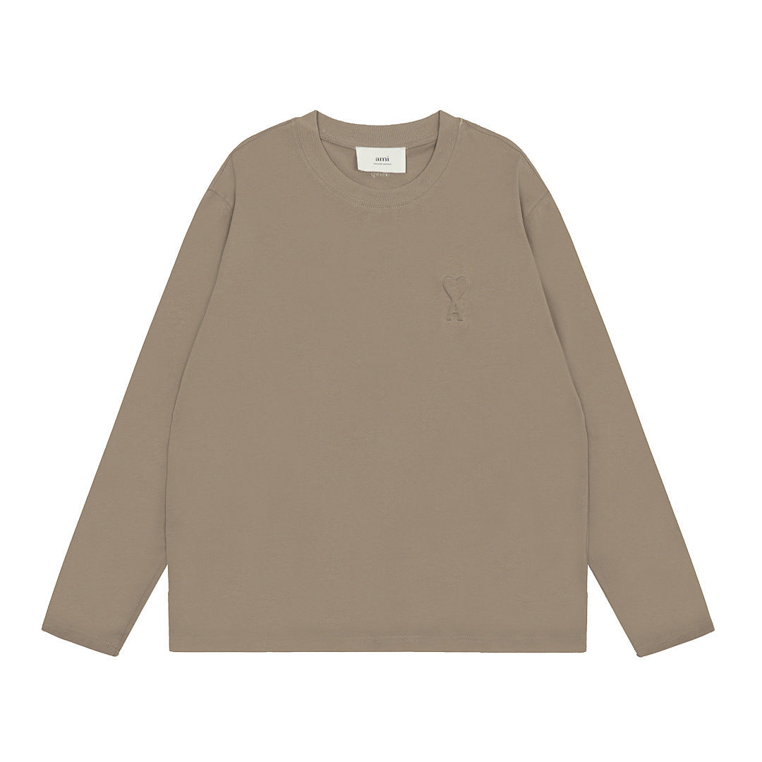 AMIPARIS Long Sleeve Cotton T-Shirt