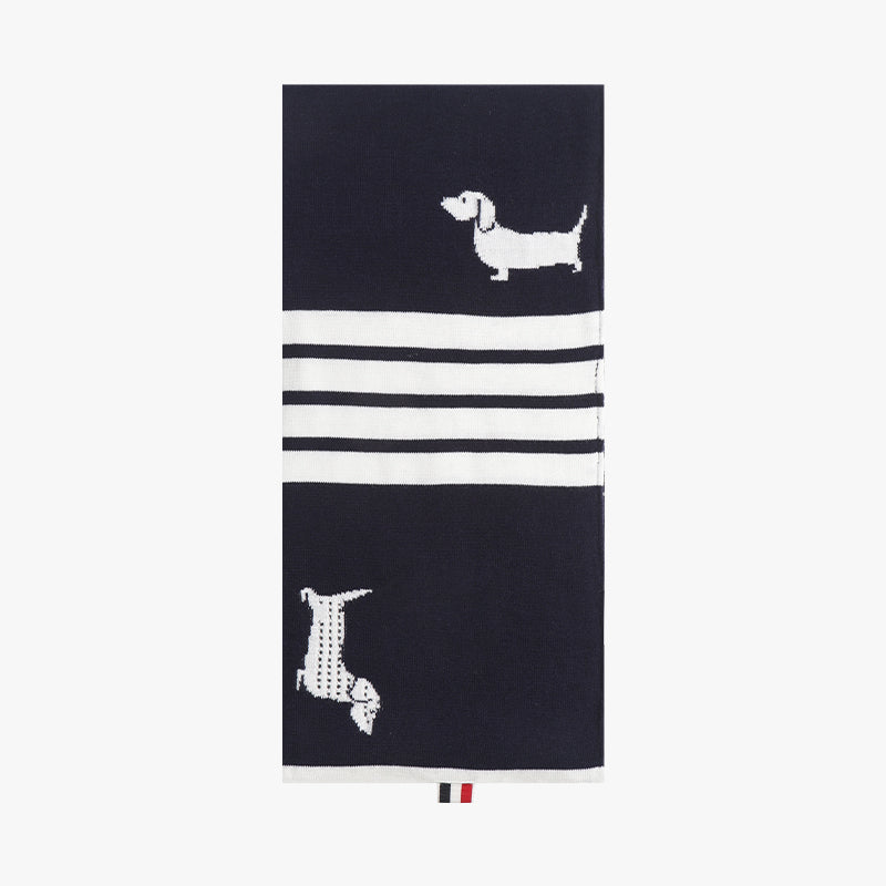 Thom BrownePremium 100% Cotton Scarf - Unisex Japanese Crafted Winter Accessory