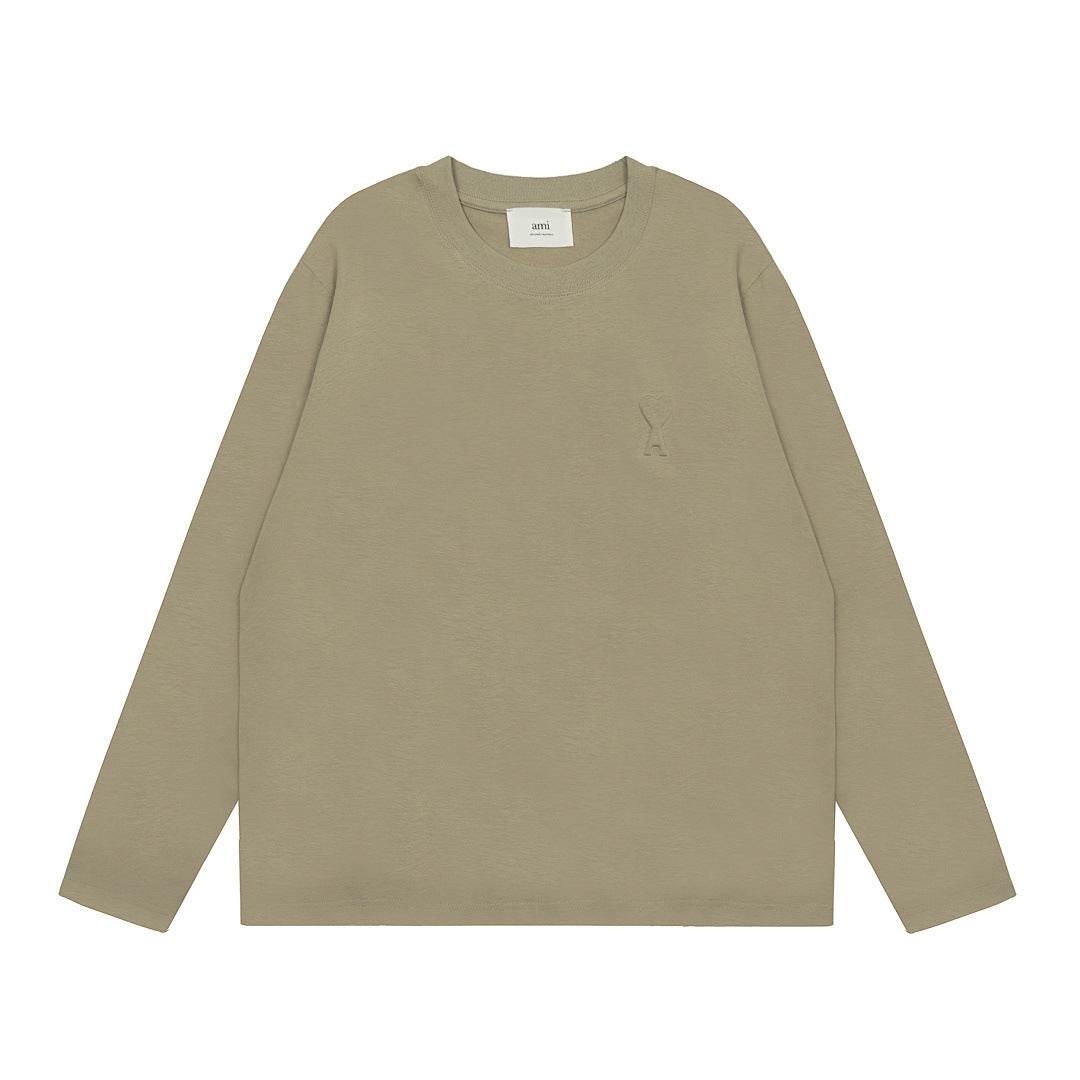 AMIPARIS Long Sleeve Cotton T-Shirt