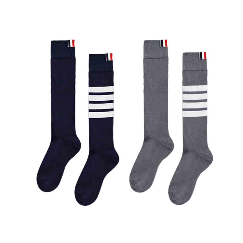 Thom BrownePremium Four-Stripe Socks - 2-Pair Multi-Pack in Classic Colors