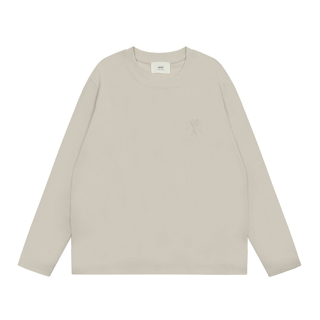AMIPARIS Long Sleeve Cotton T-Shirt