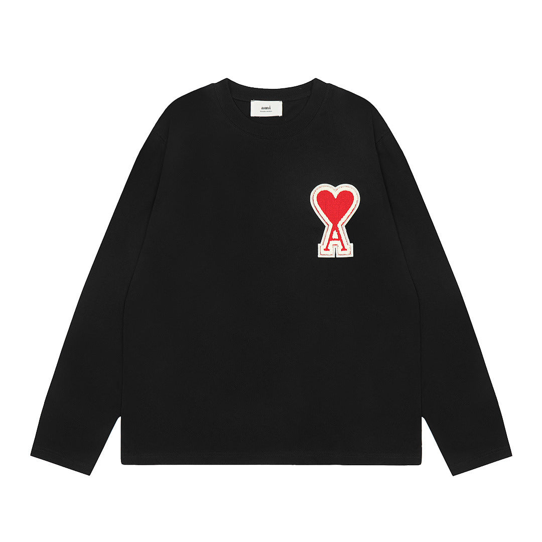 AMIPARIS Long Sleeve Cotton T-Shirt
