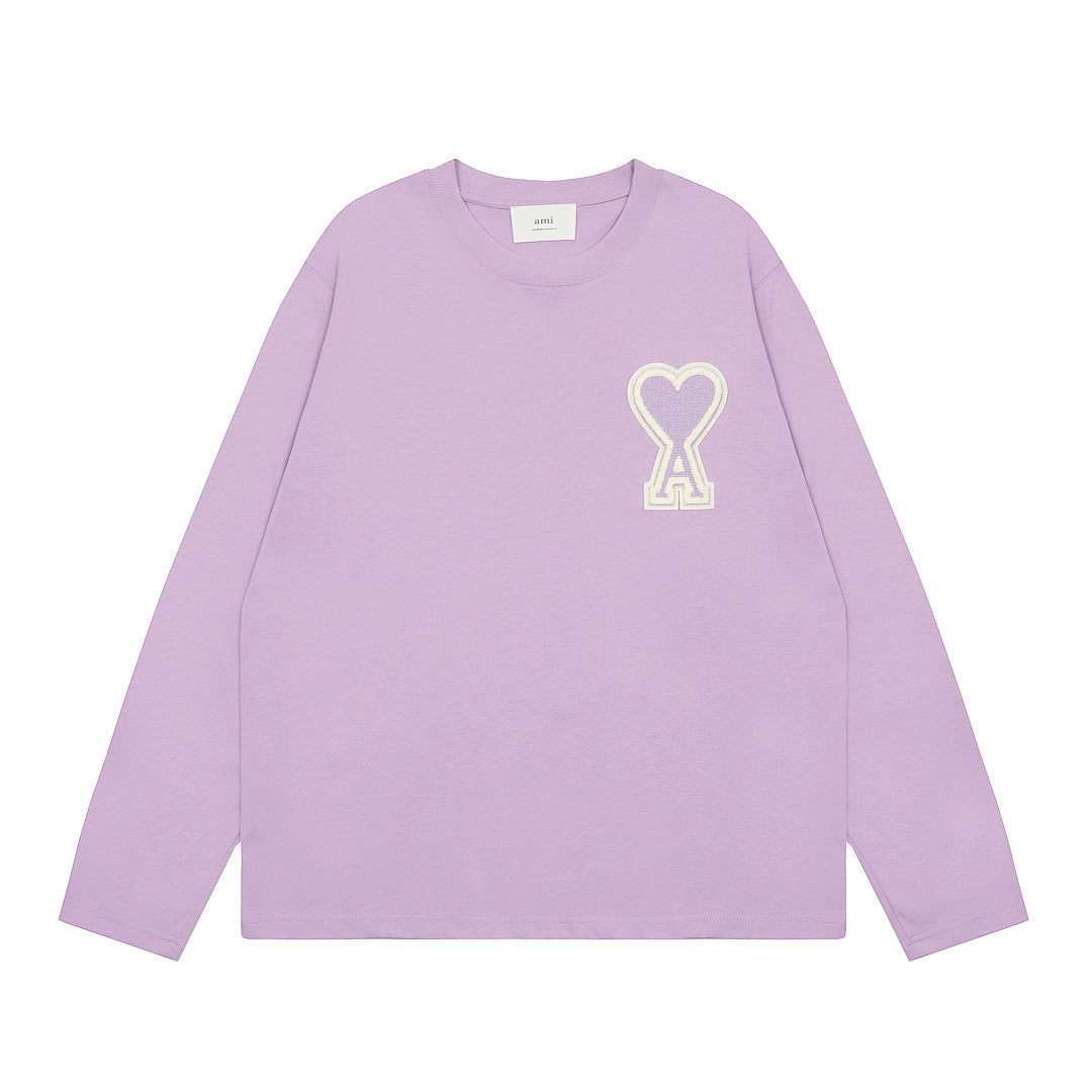 AMIPARIS Long Sleeve Cotton T-Shirt