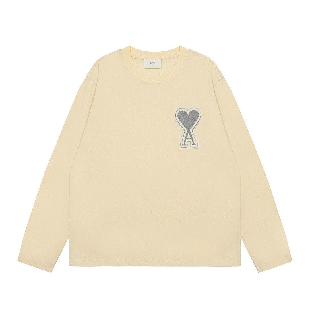 AMIPARIS Long Sleeve Cotton T-Shirt