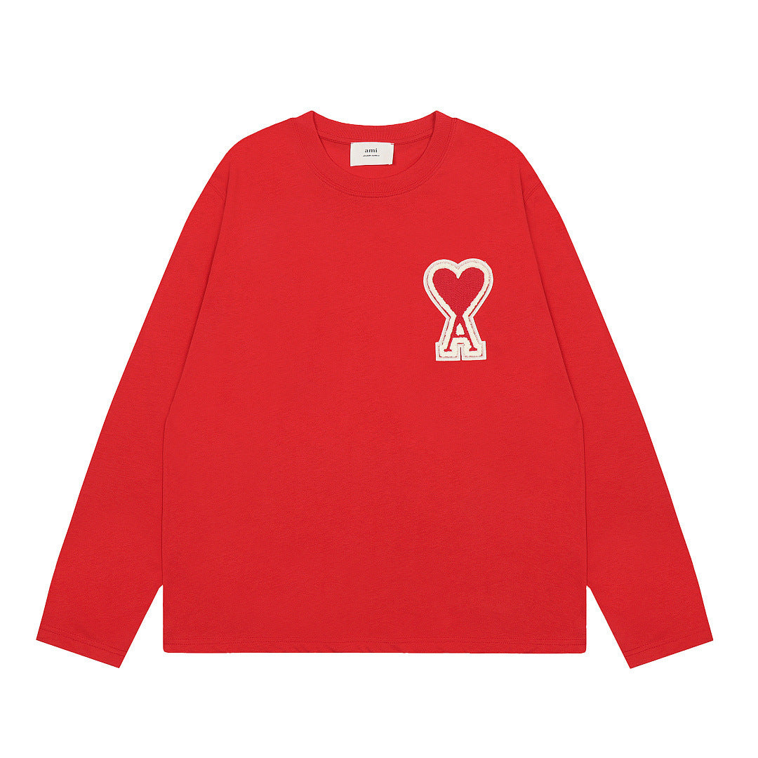 AMIPARIS Long Sleeve Cotton T-Shirt