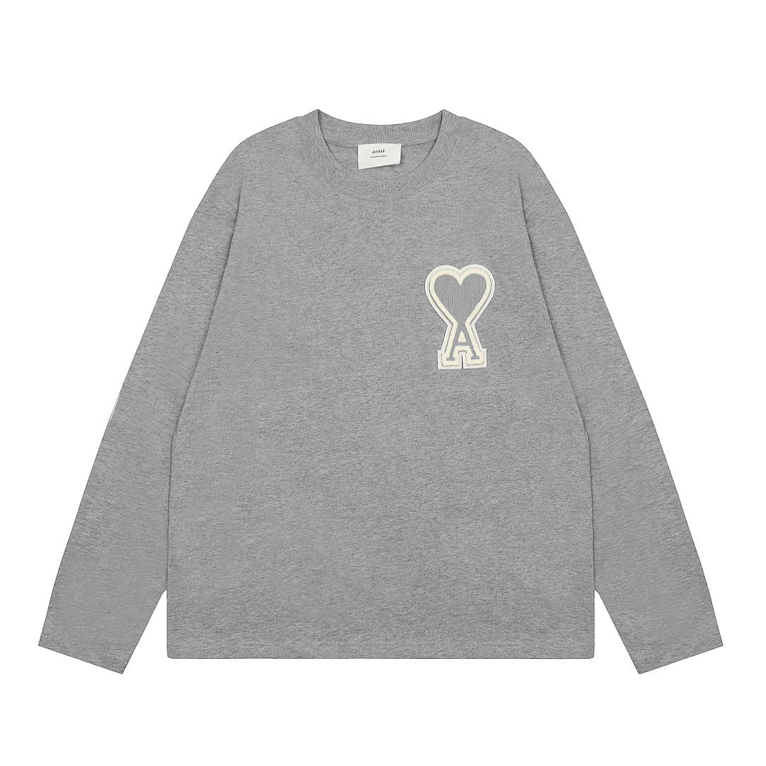 AMIPARIS Long Sleeve Cotton T-Shirt