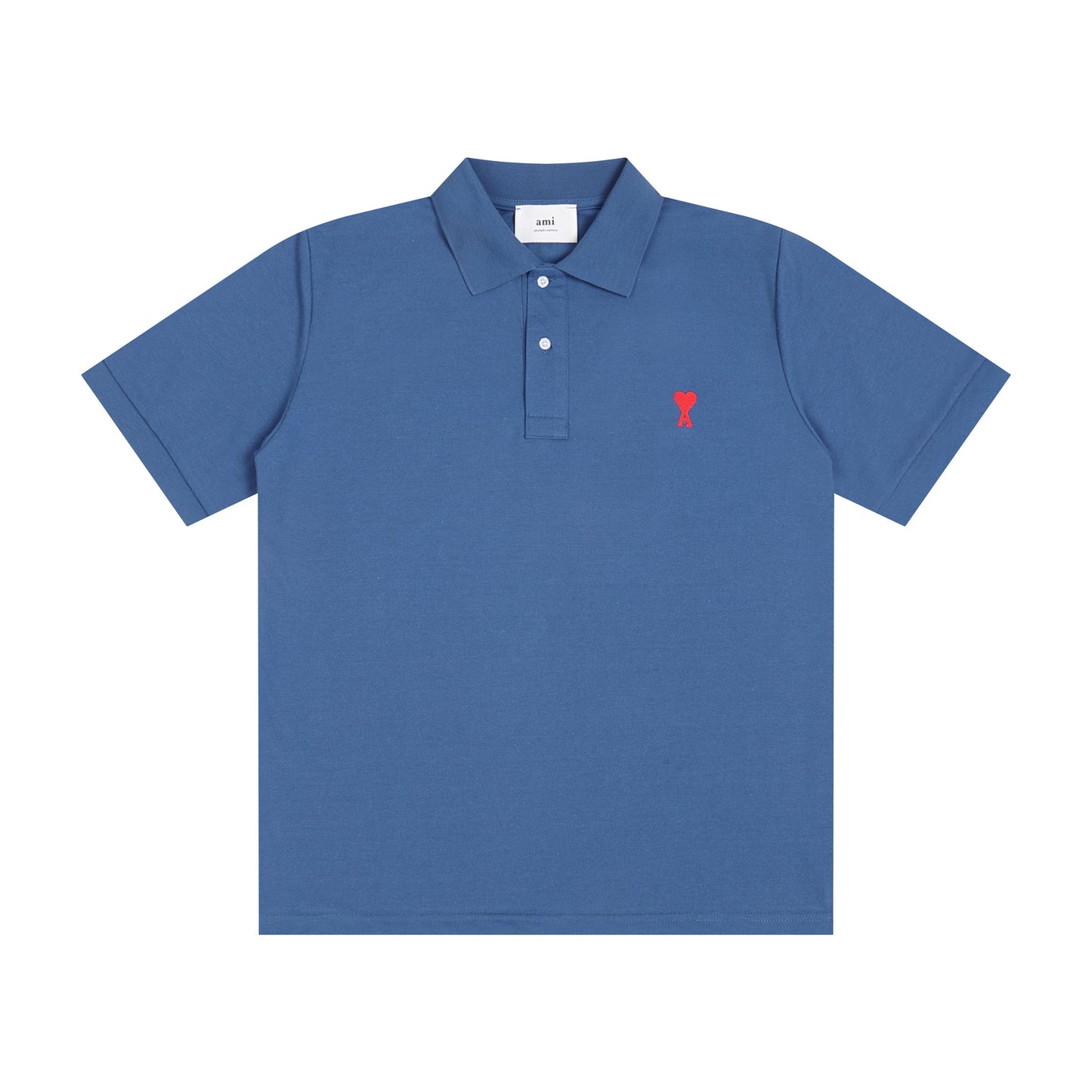 AMI PARIS Red Heart Casual Polo Shirt