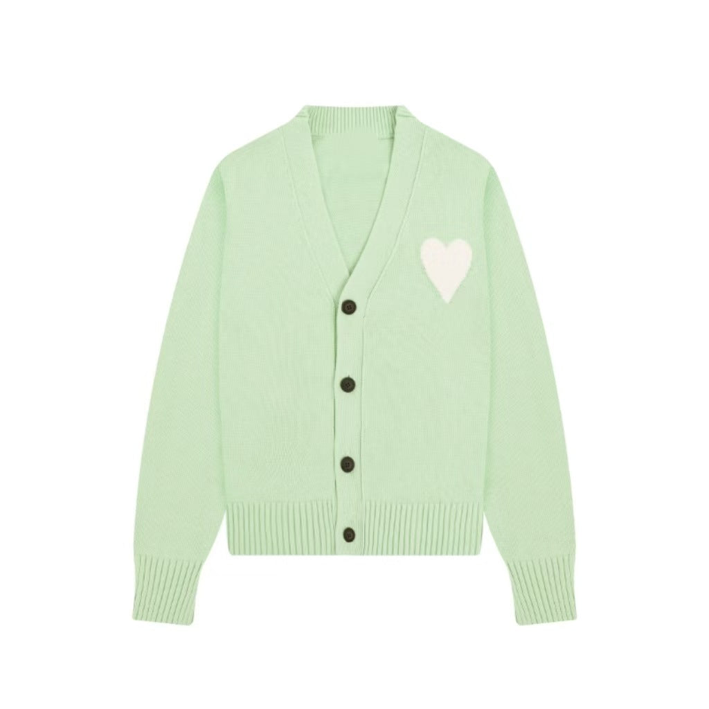 Ami big heart cardigan