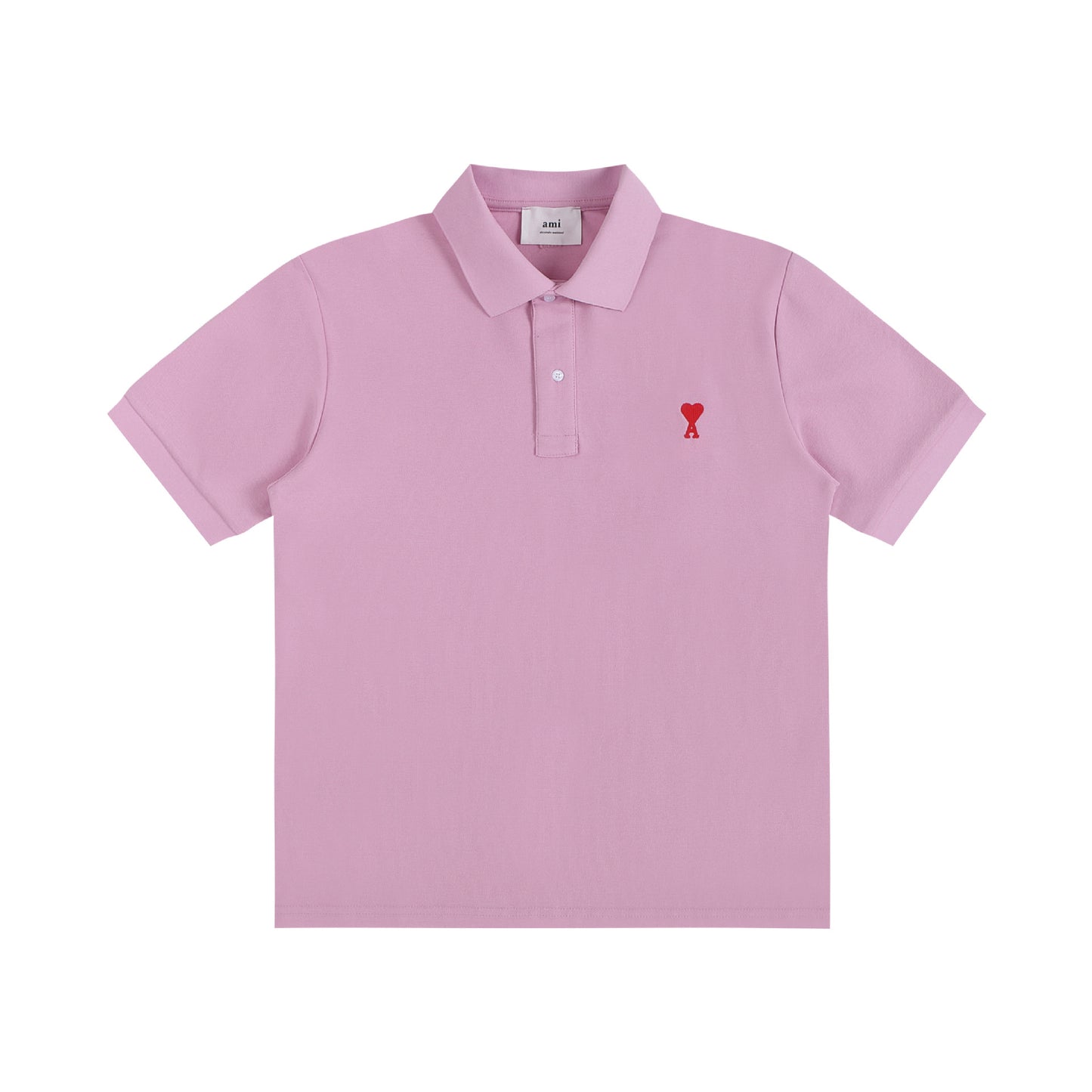 AMI PARIS Red Heart Casual Polo Shirt