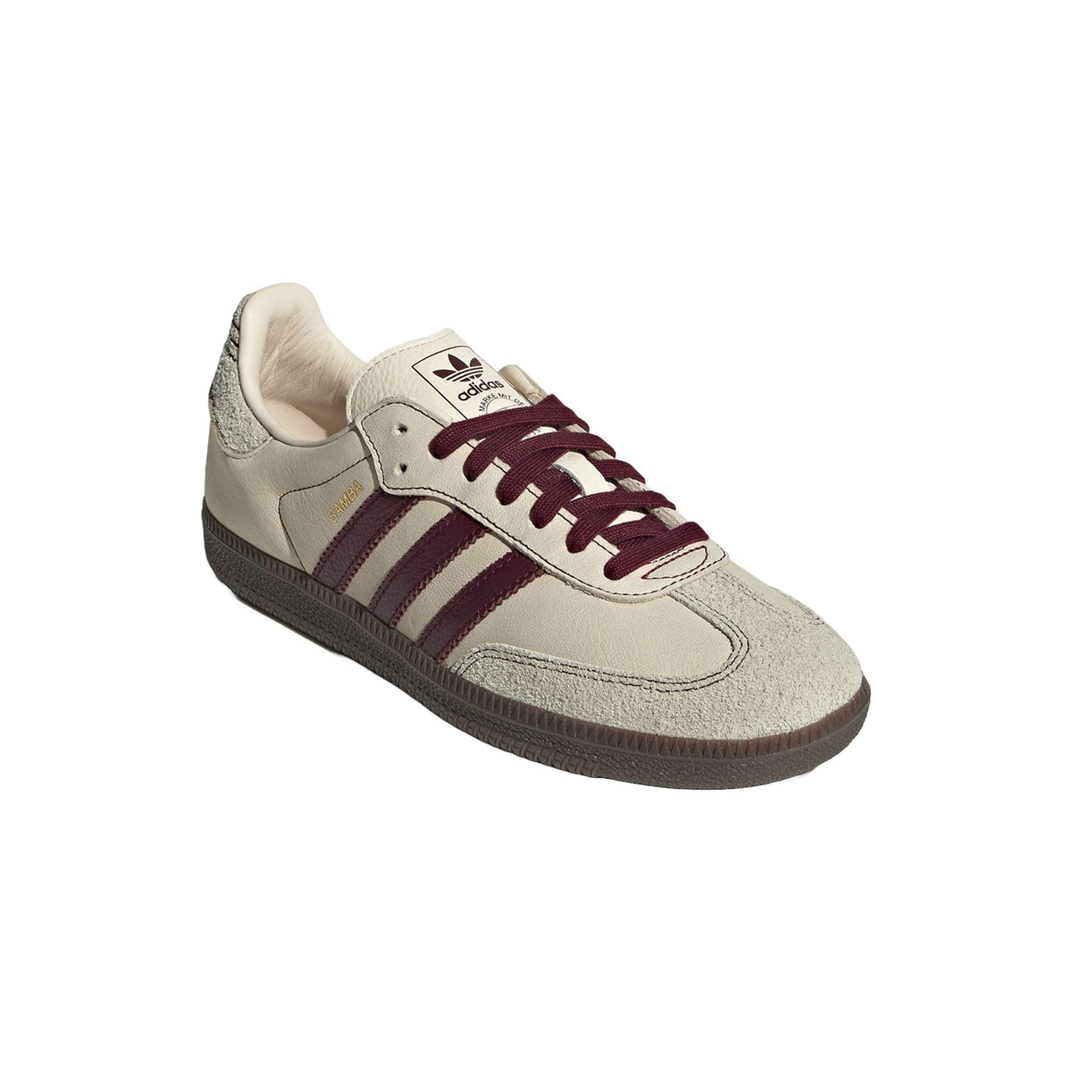 Womens adidas Samba OG Wonder White Maroon IG1987 - Image 3