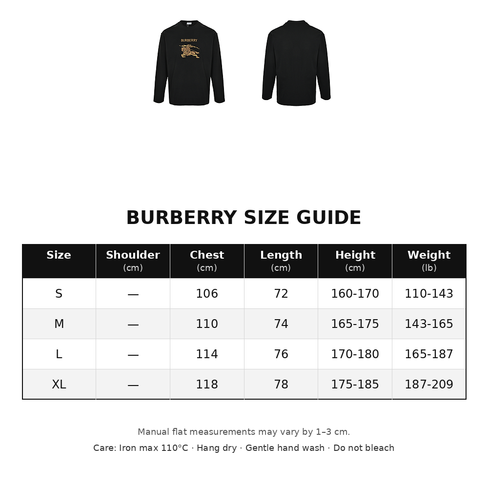 Burberry Embroidered Long-Sleeve Top