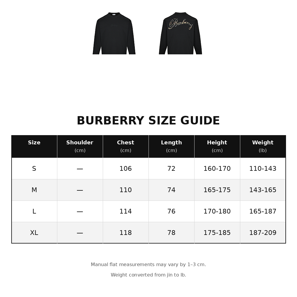 Burberry Long-sleeve T-shirt with lettering