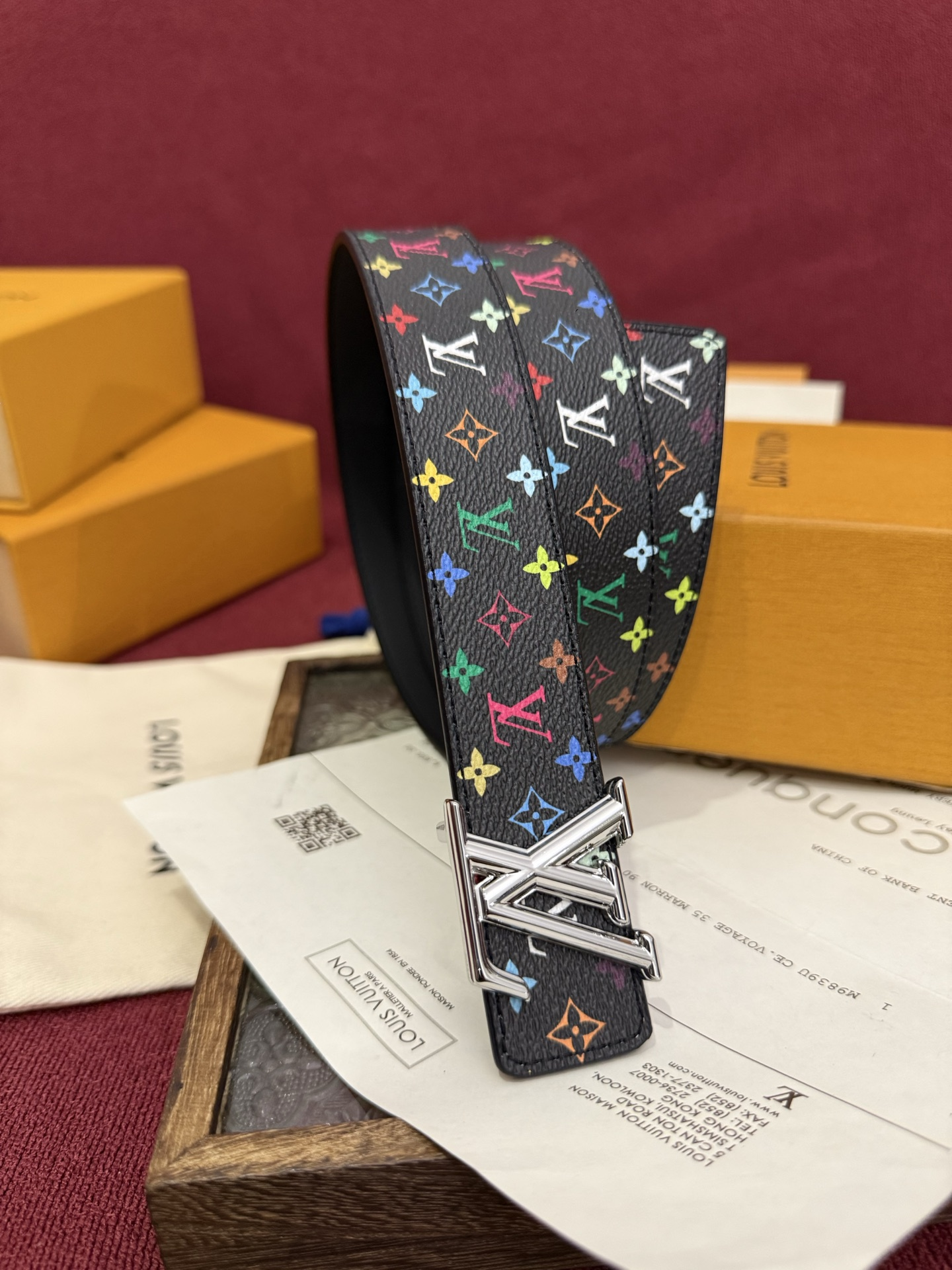 LOUIS VUITTON Men's Classic Monogram Belt