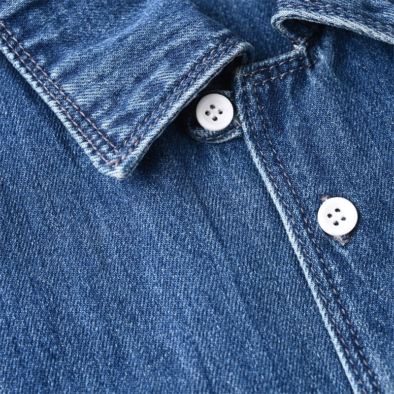 LOEWE Short-Sleeve Denim Shirt