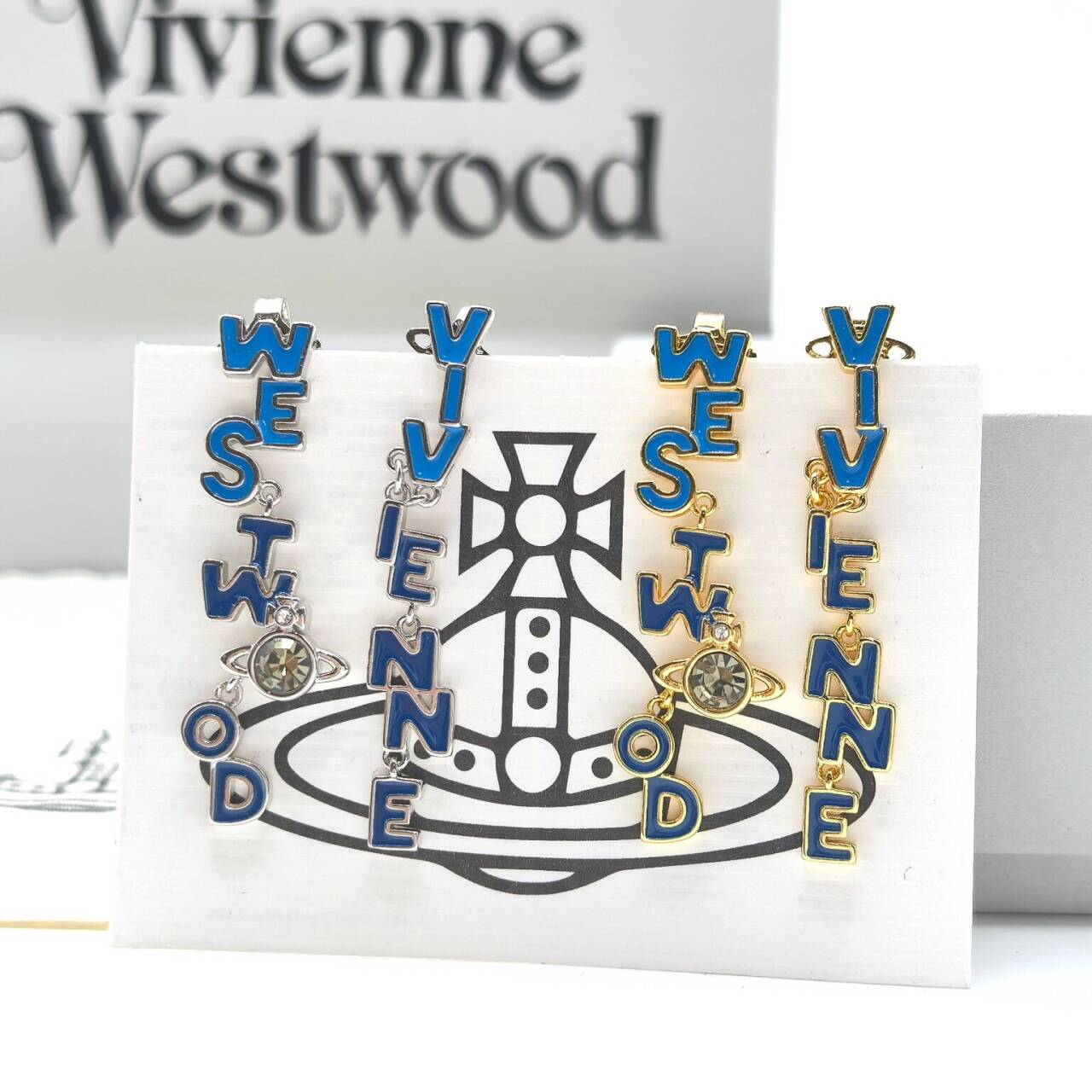 Vivienne Westwood Letter Earrings