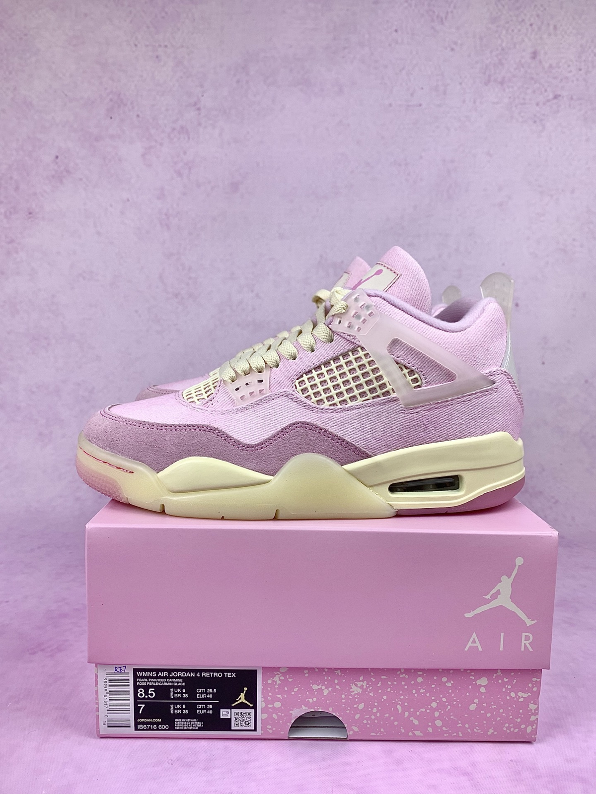 Air Jordan 4 "Pearl Pink and Iced Carmine"  IB6716-600