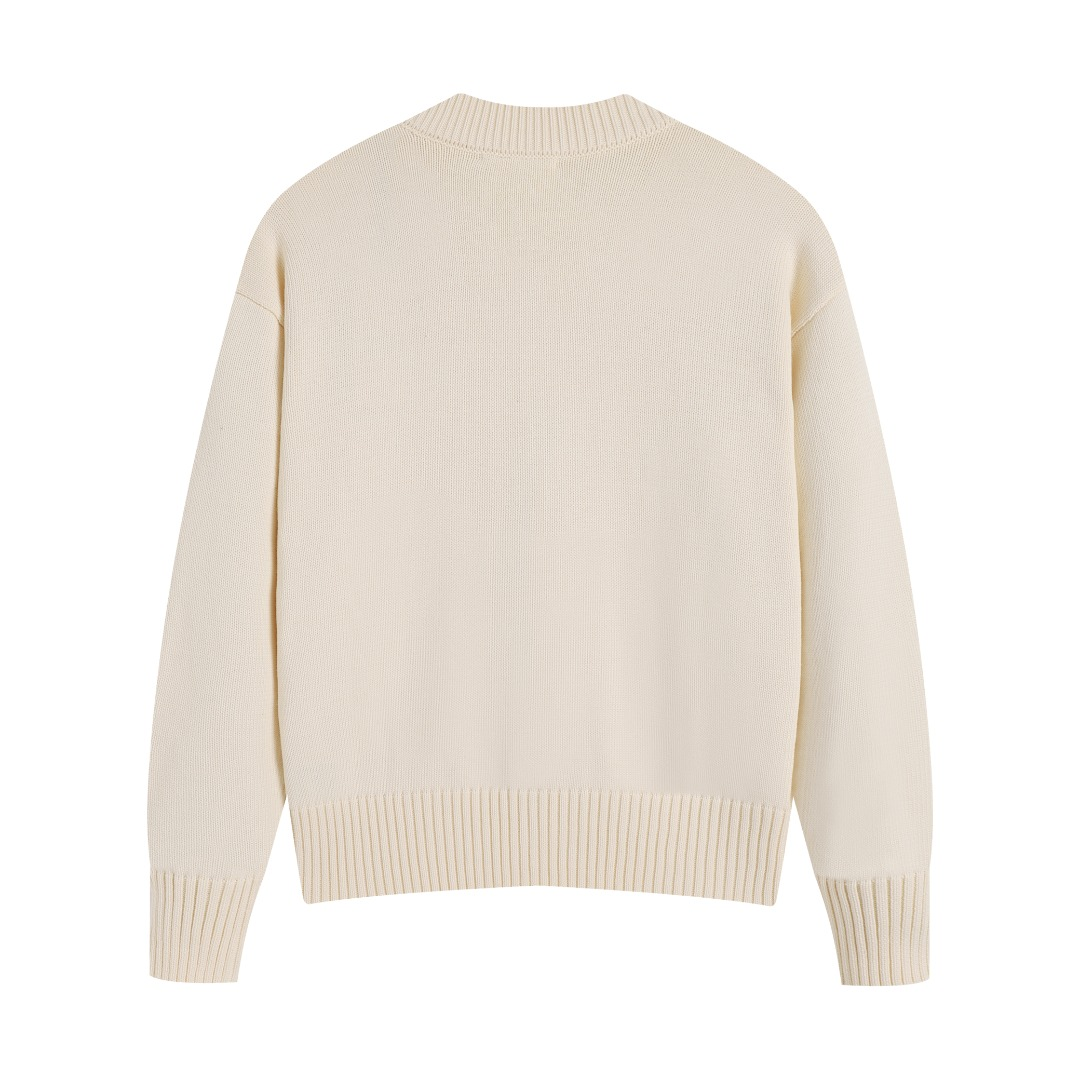 AMIPARIS Cotton & Wool Sweater - Premium Blend Knitwear