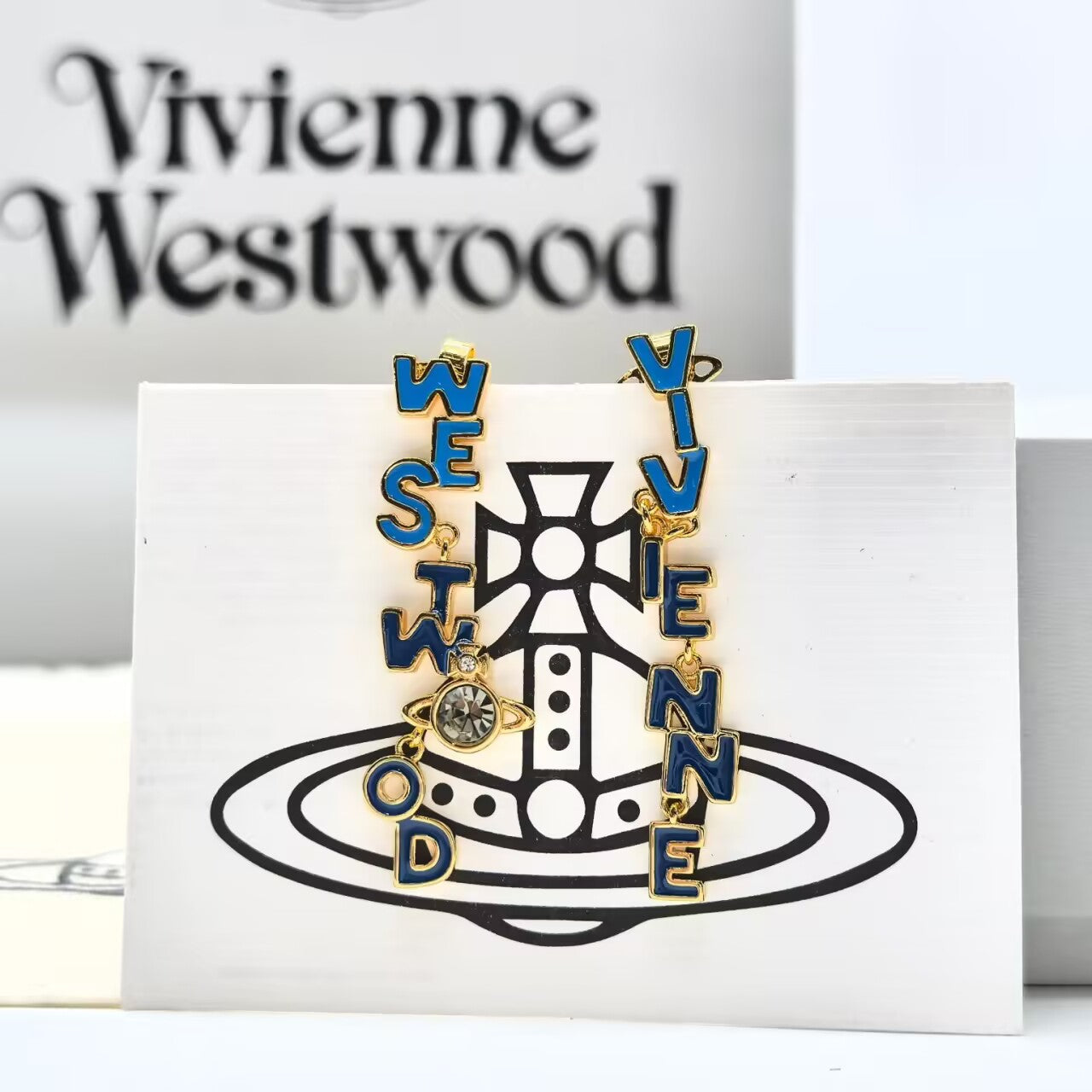Vivienne Westwood Letter Earrings