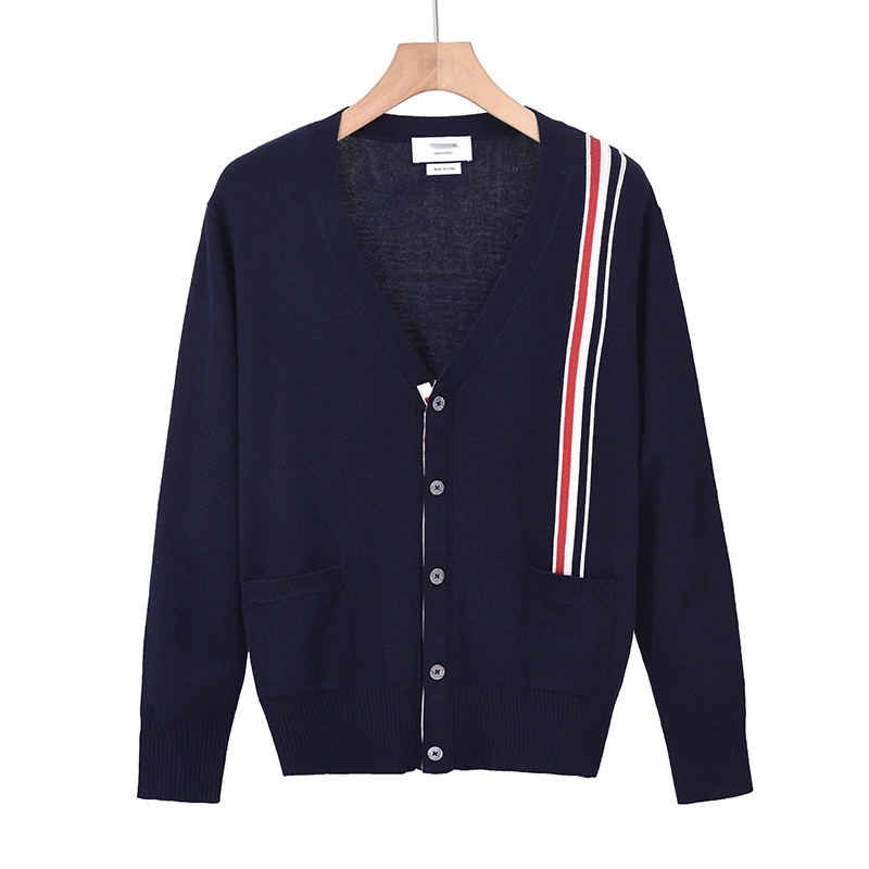 Classic V-Neck Knitted Cardigan Sweater