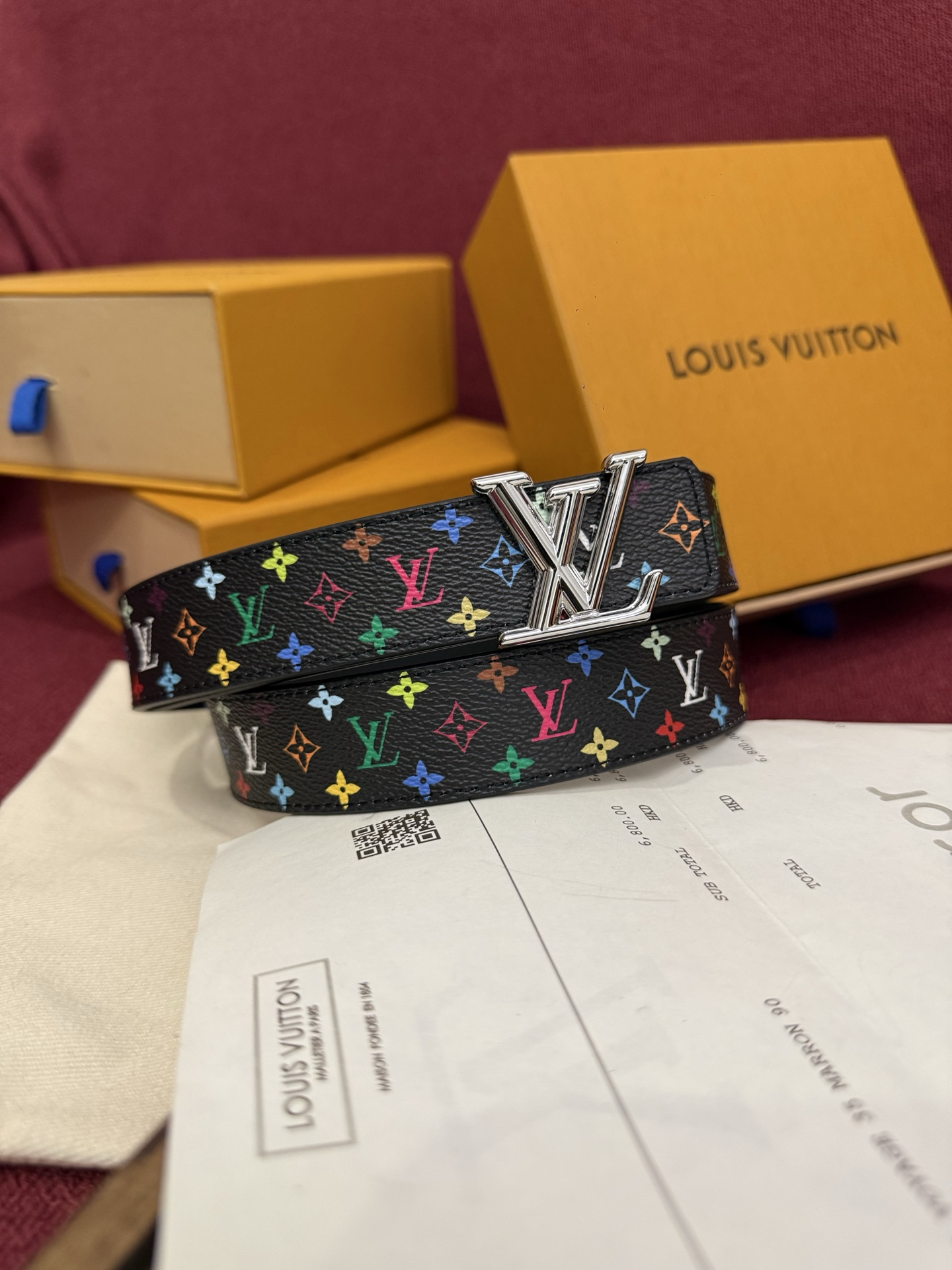 LOUIS VUITTON Men's Classic Monogram Belt