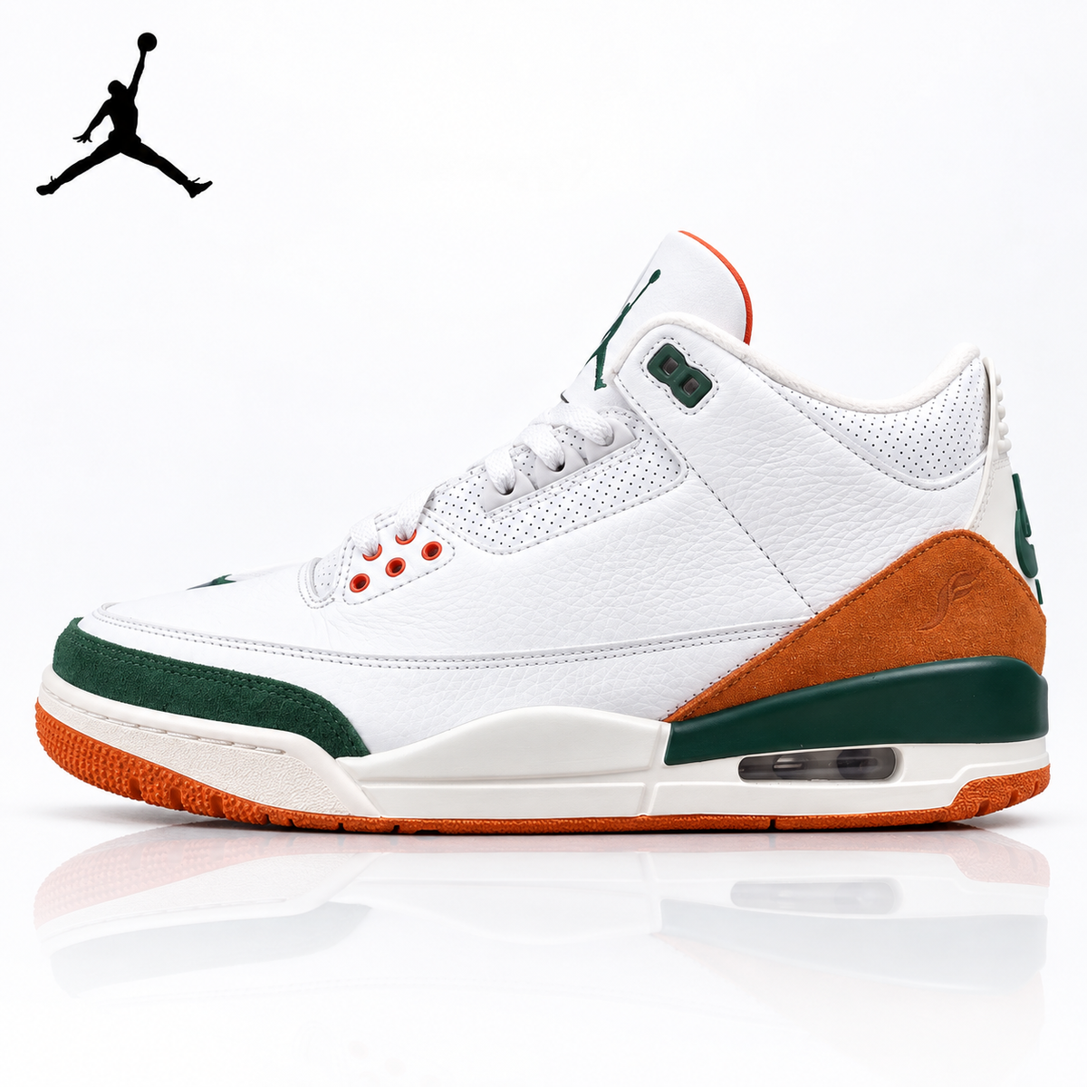 Air Jordan 3 Retro Miami (White/Green/Orange) IF4491-100