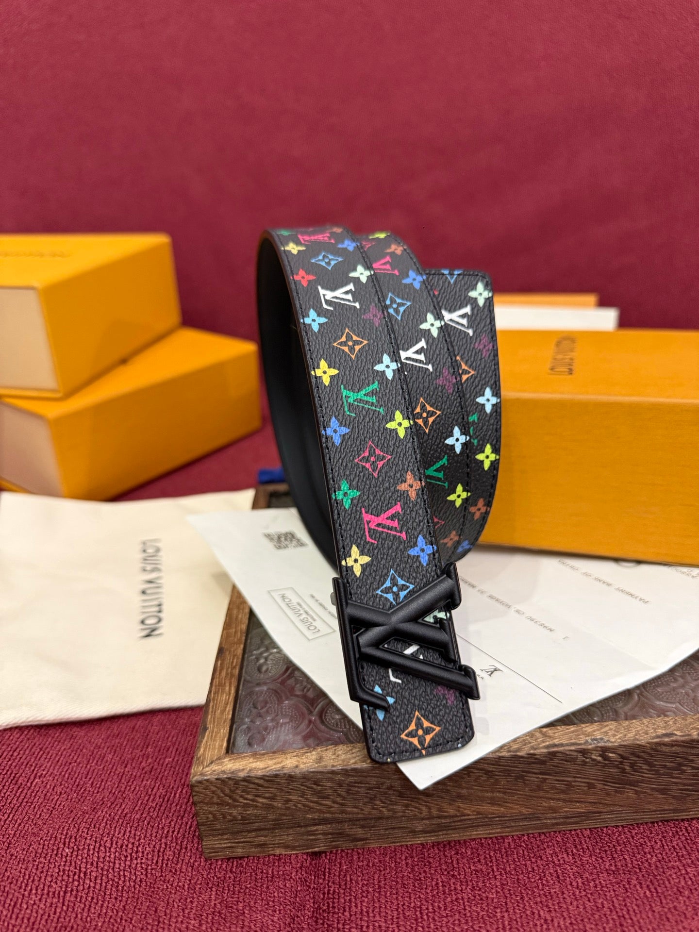 LOUIS VUITTON Men's Classic Monogram Belt