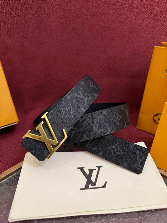 LOUIS VUITTON New Men's Grey Belt