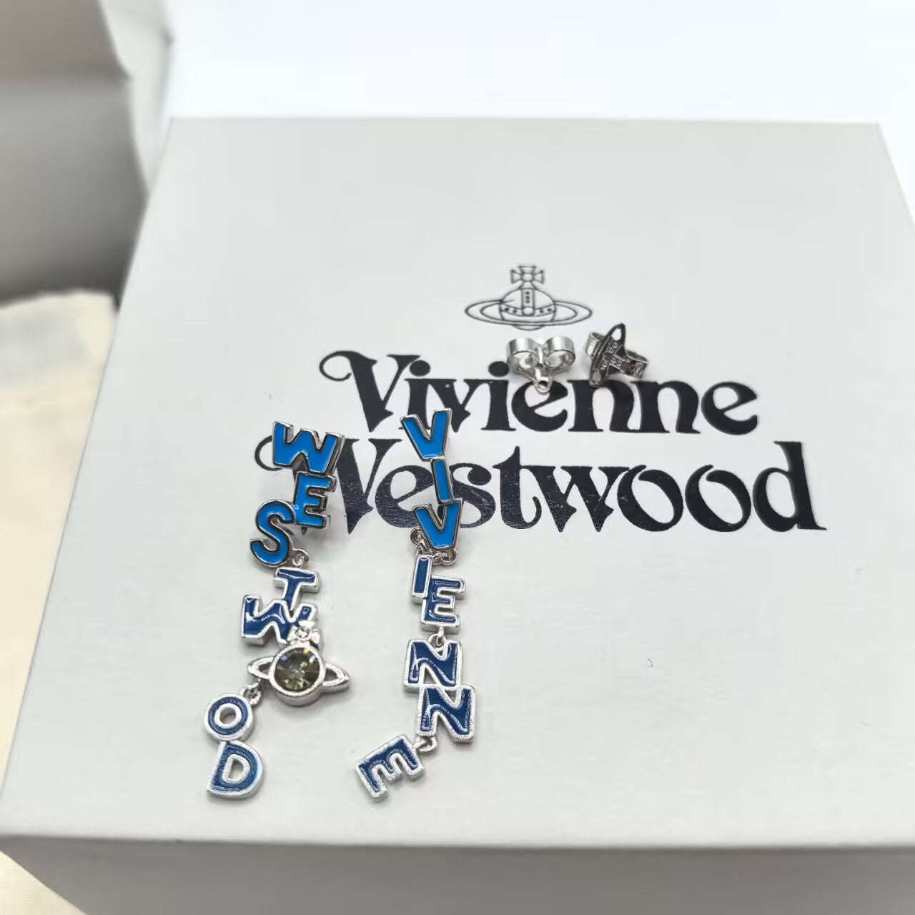 Vivienne Westwood Letter Earrings