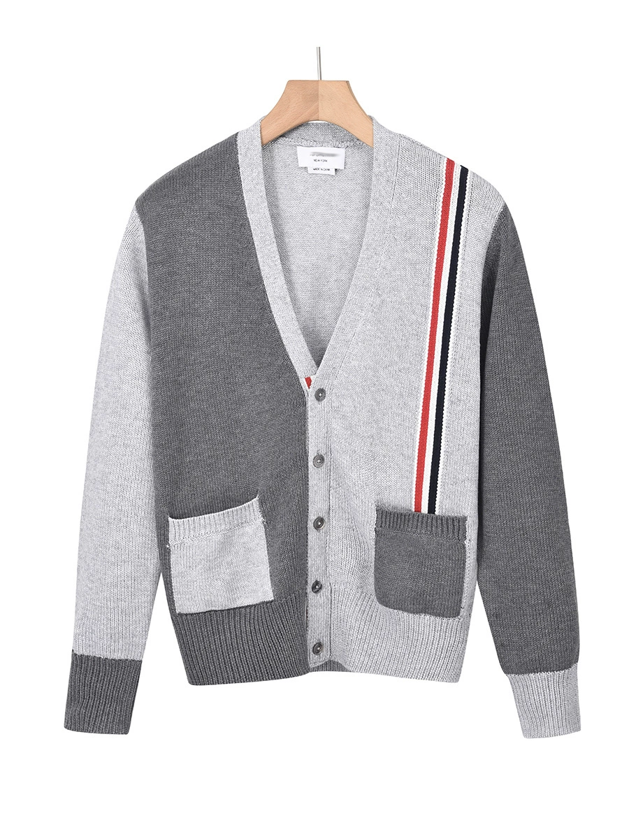 Classic V-Neck Knitted Cardigan Sweater