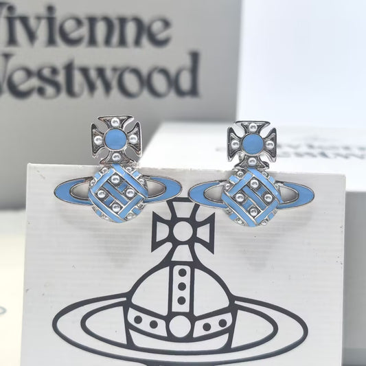 Vivienne Westwood Planet Stud Earrings