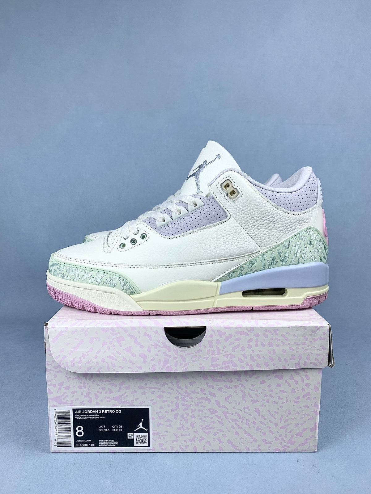 Air Jordan 3 Retro White/Purple/Pink IF4396-100