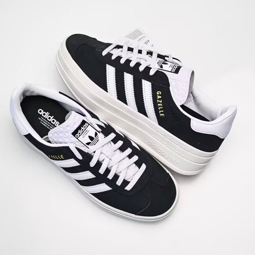 Women's adidas Gazelle Bold – Grey, White, and Black