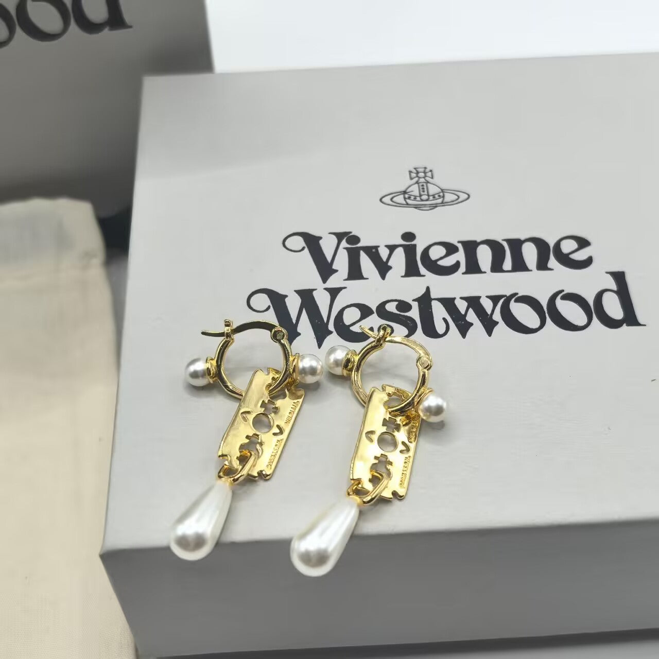 Vivienne Westwood Pearl Drop Earrings