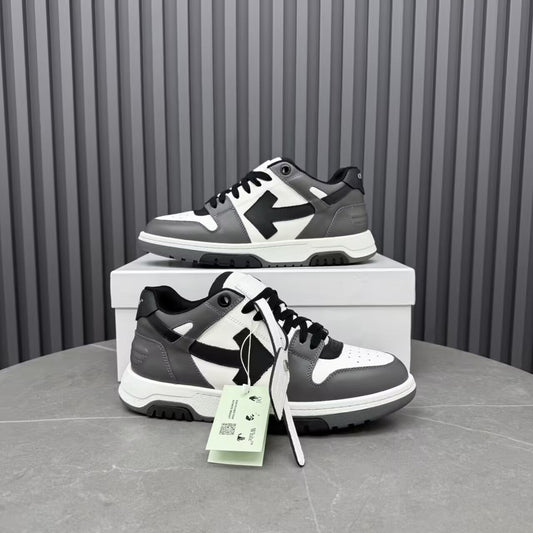 OFF-WHITE  New white and grey sports skate shoes
