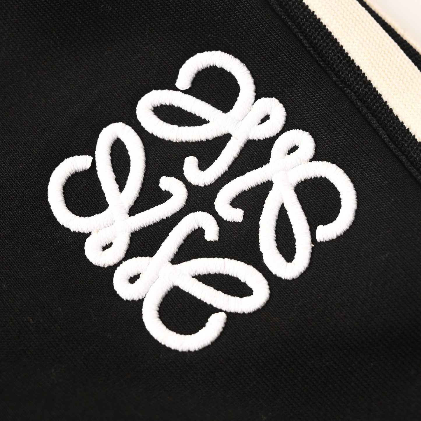 LOEWE Fleece-Lined Sweatpants with Logo-Embroidered Webbing