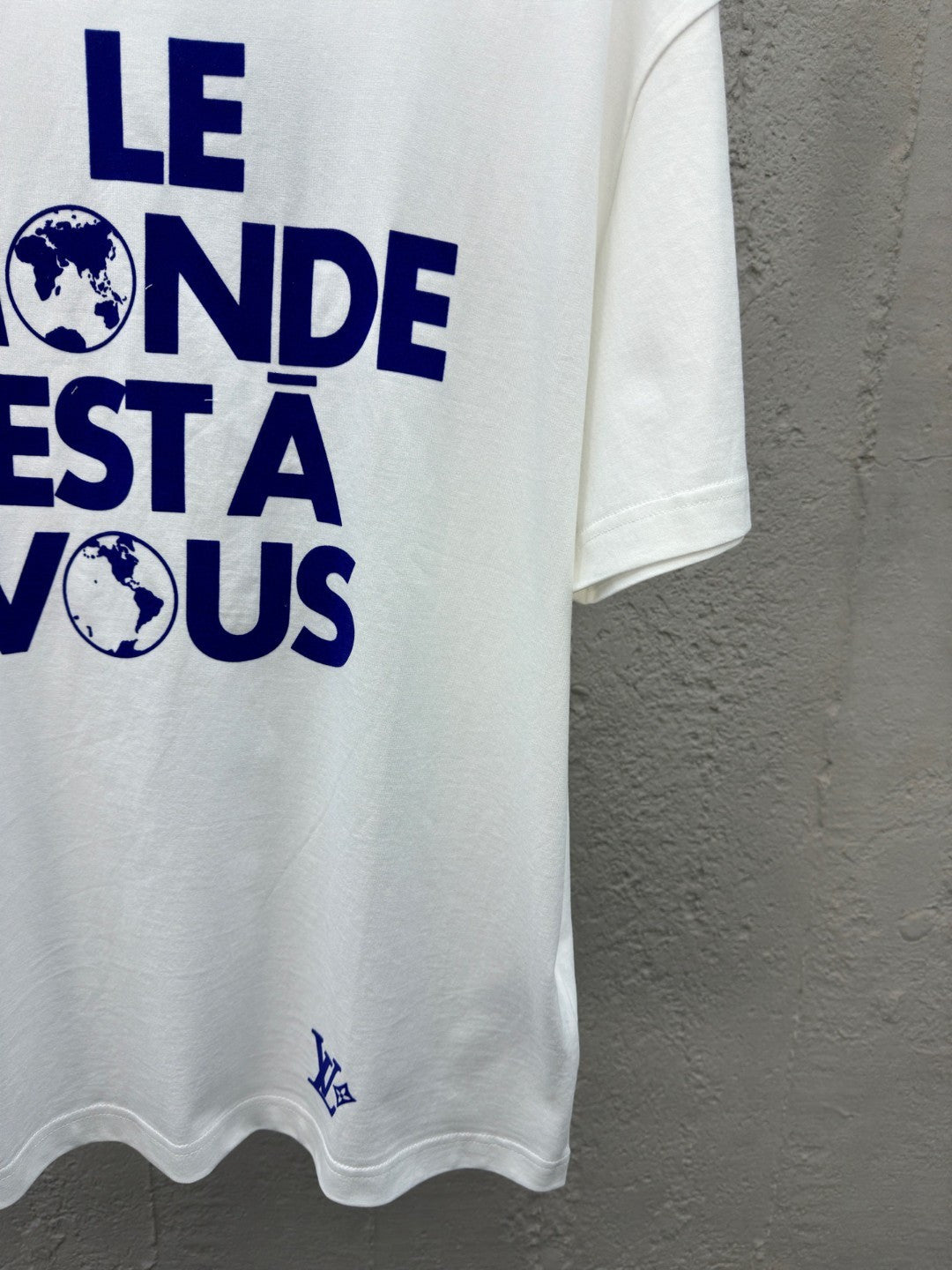 "World Earth" Flocked Short-Sleeve Tee