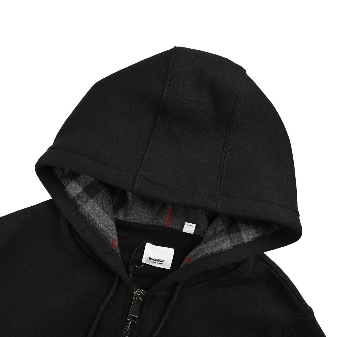 Burberry Check Hooded Sweatshirt