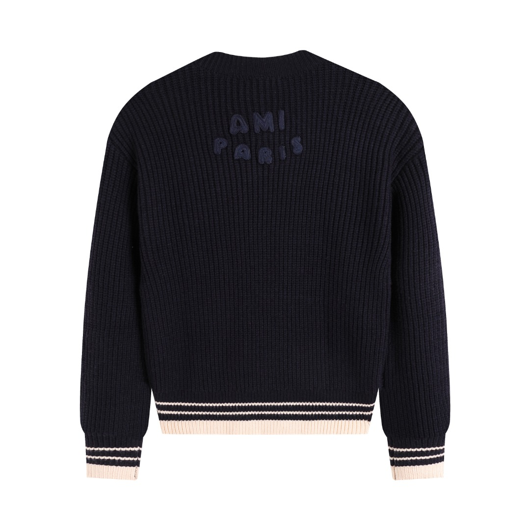 AMIPARIS Cotton & Wool Sweater - Premium Blend Knitwear