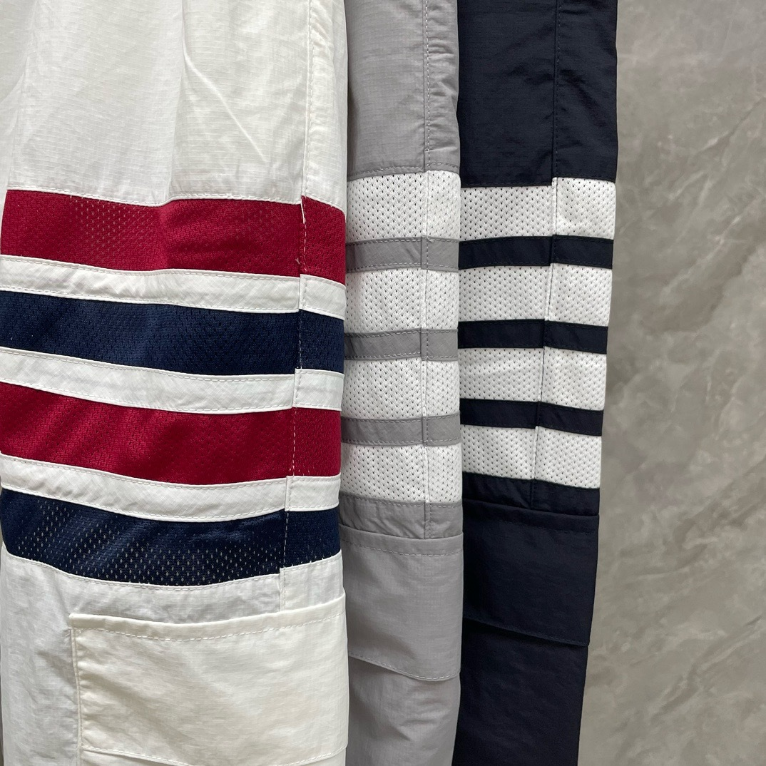 Thom BrowneMen's Four-Bar Casual Pants - 100% Cotton with Adjustable Backstrap