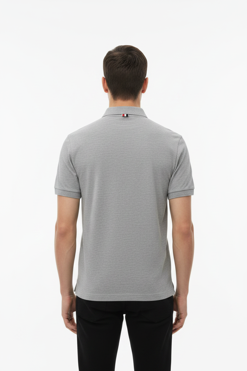 Antlered Puppy Embroidered Polo Shirt