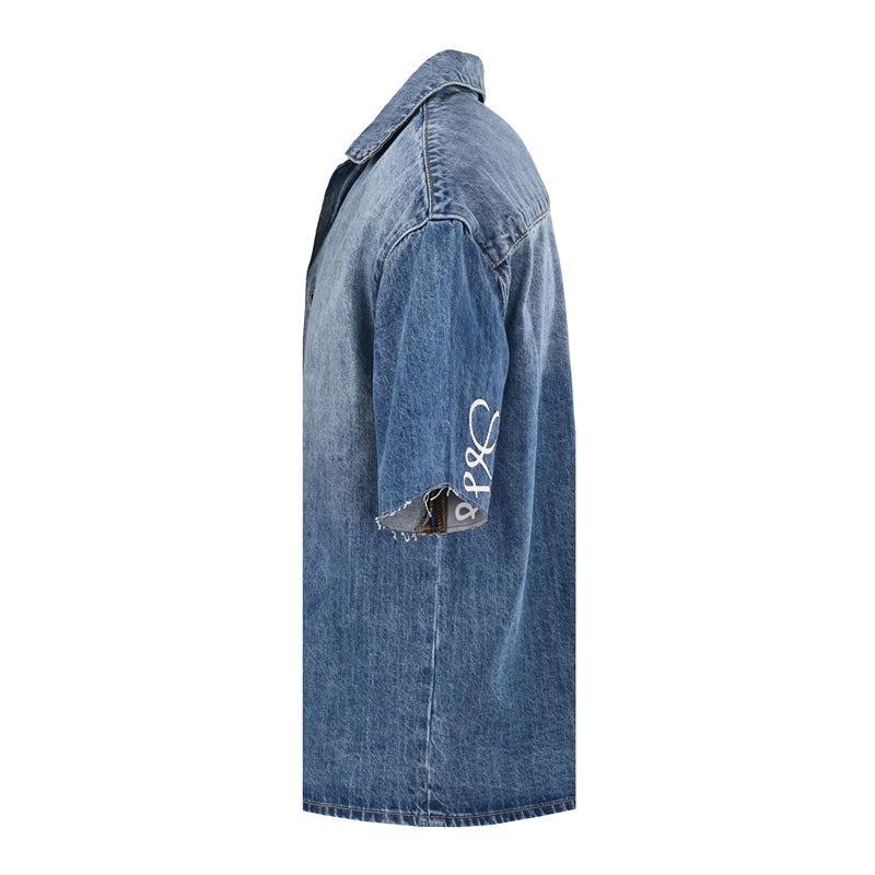 LOEWE Short-Sleeve Denim Shirt