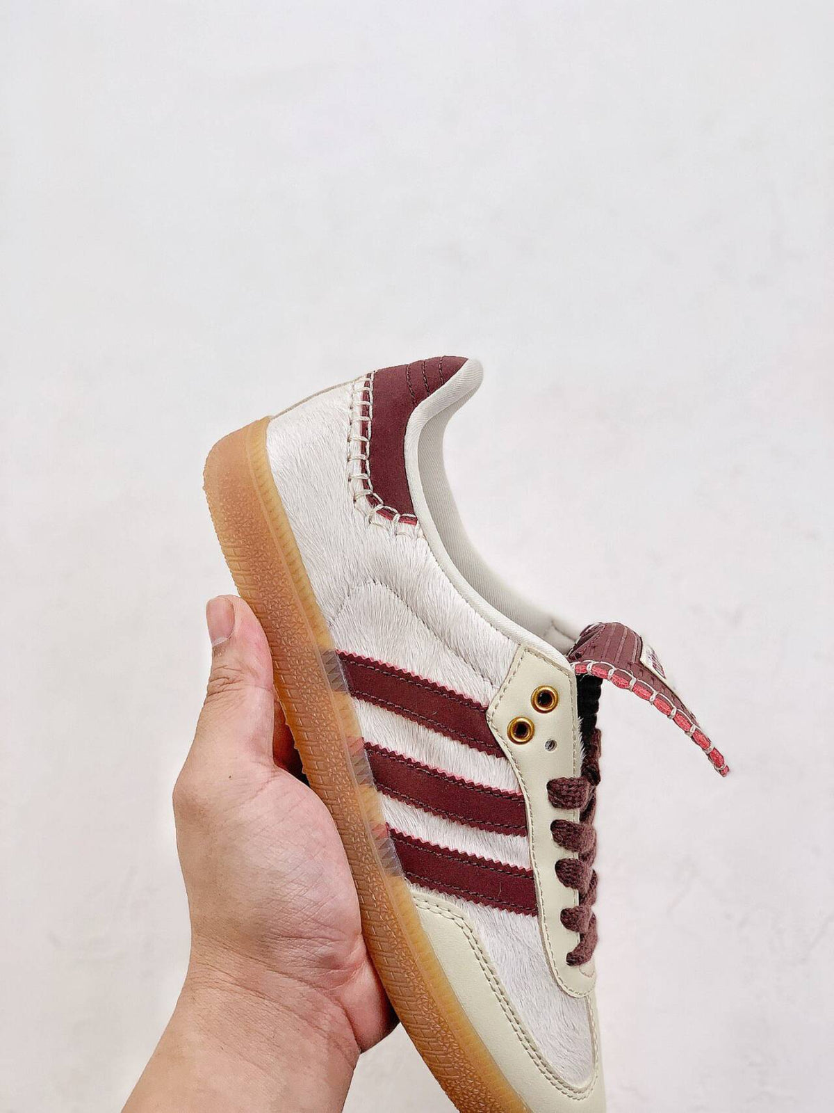 adidas x Wales Bonner Samba Pony Cream White