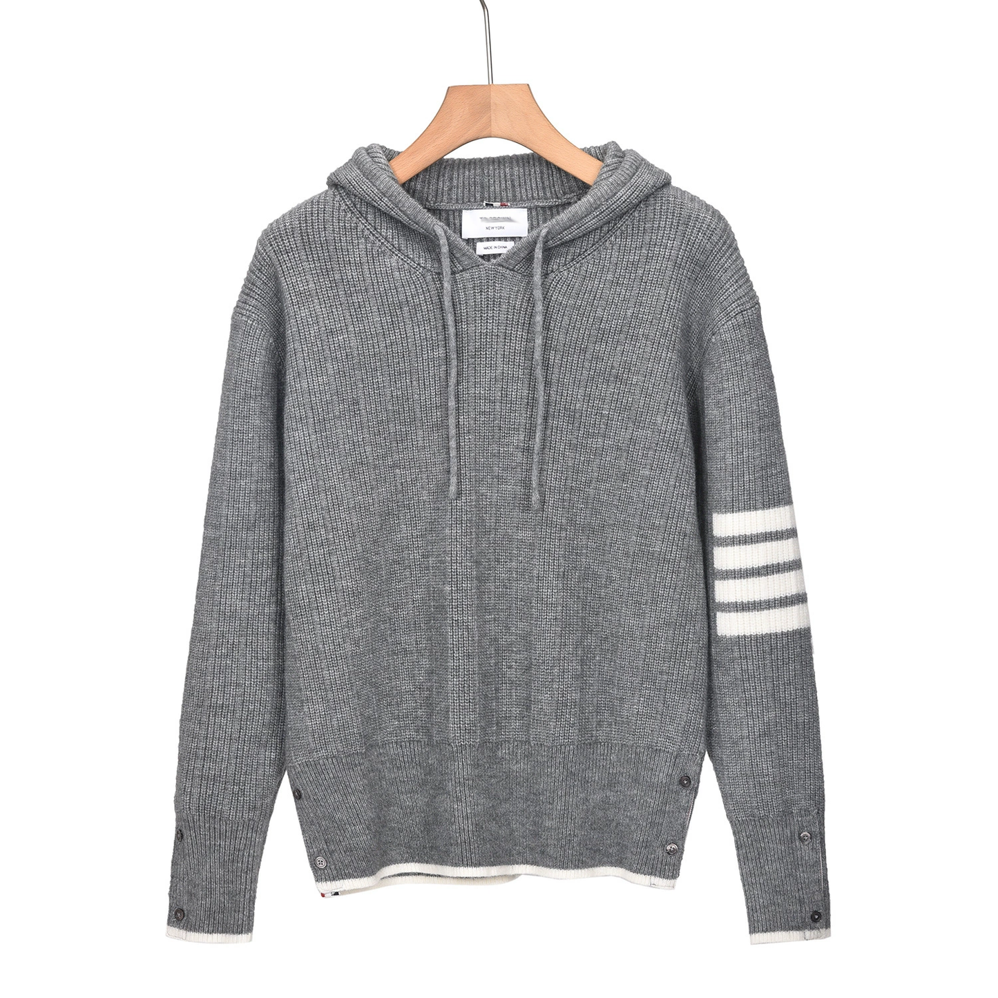 Thom BrowneClassic V-Neck Knitted Cardigan Sweater