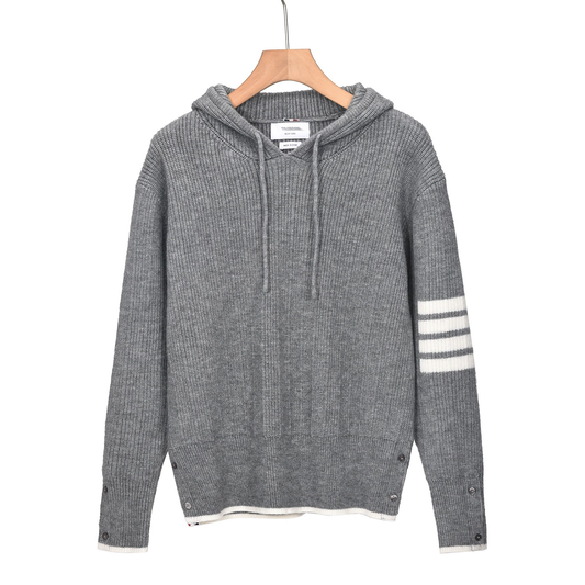 Thom BrowneClassic V-Neck Knitted Cardigan Sweater