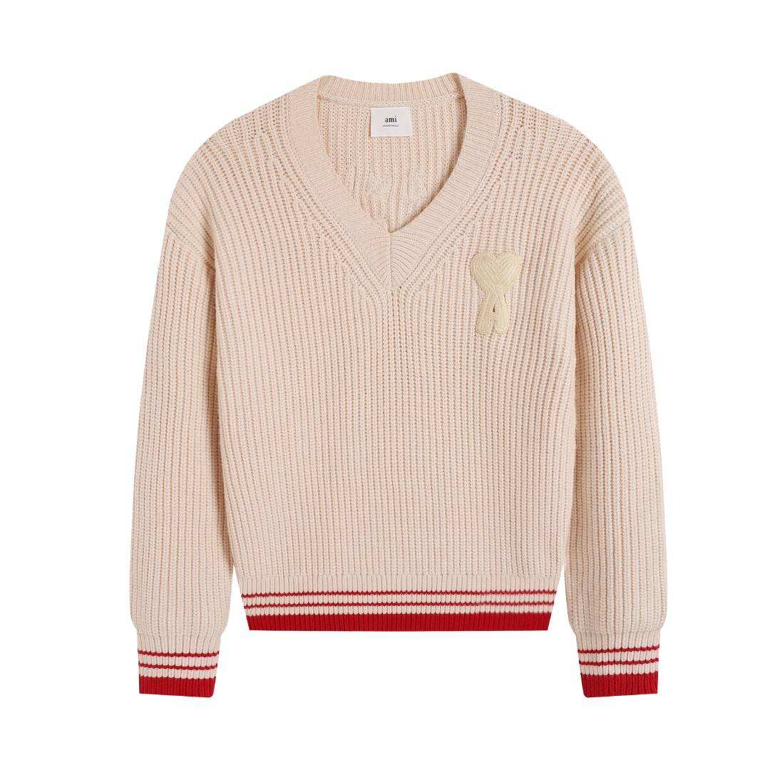 AMIPARIS Cotton & Wool Sweater - Premium Blend Knitwear