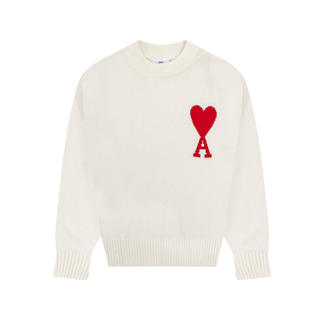 AMI PARIS Cotton and wool sweater