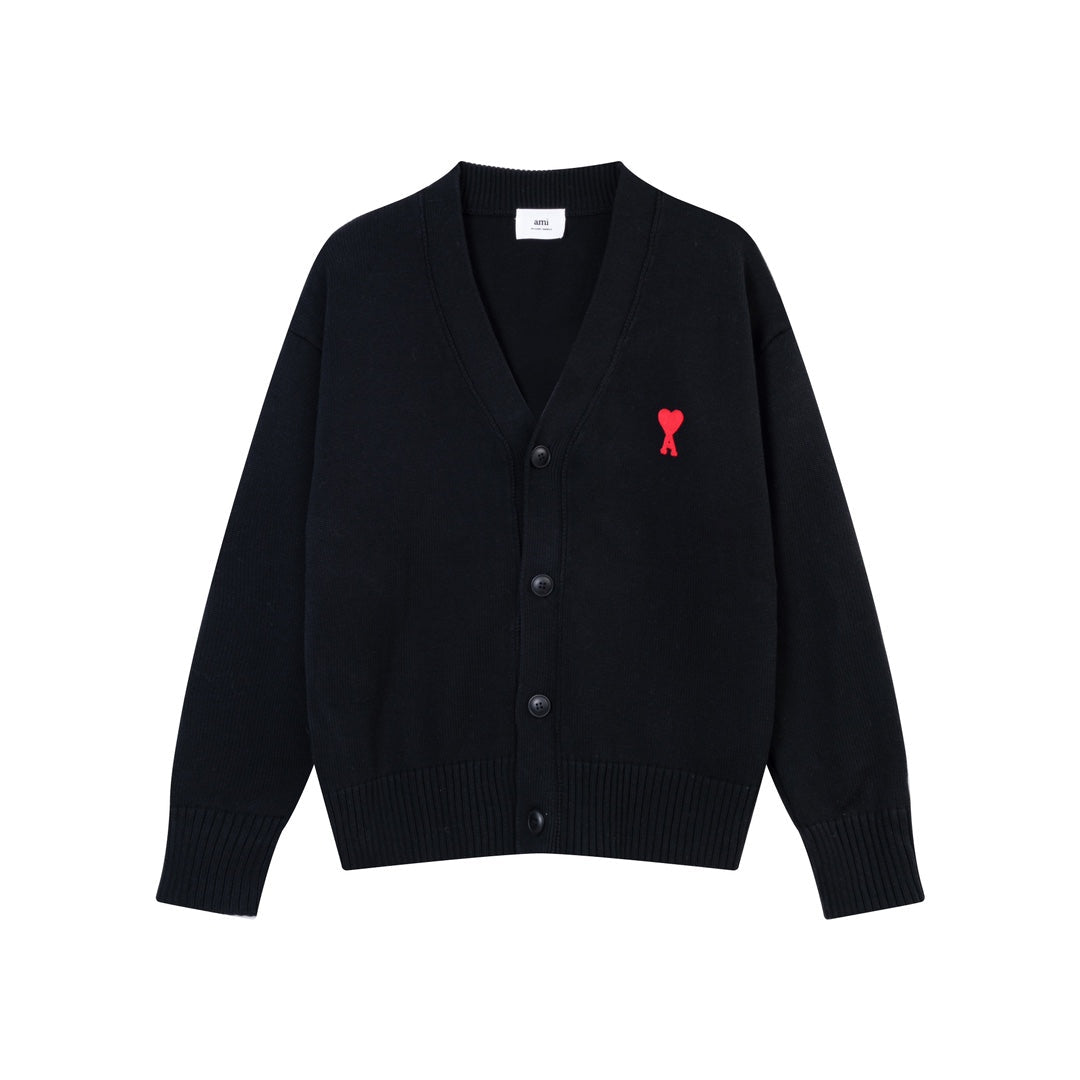 AMIPARIS Cotton & Wool Cardigan - Premium Blend Knitwear