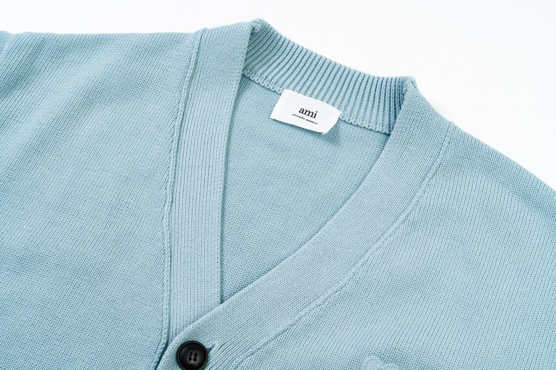 AMIPARIS Cotton & Wool Cardigan - Premium Blend Knitwear