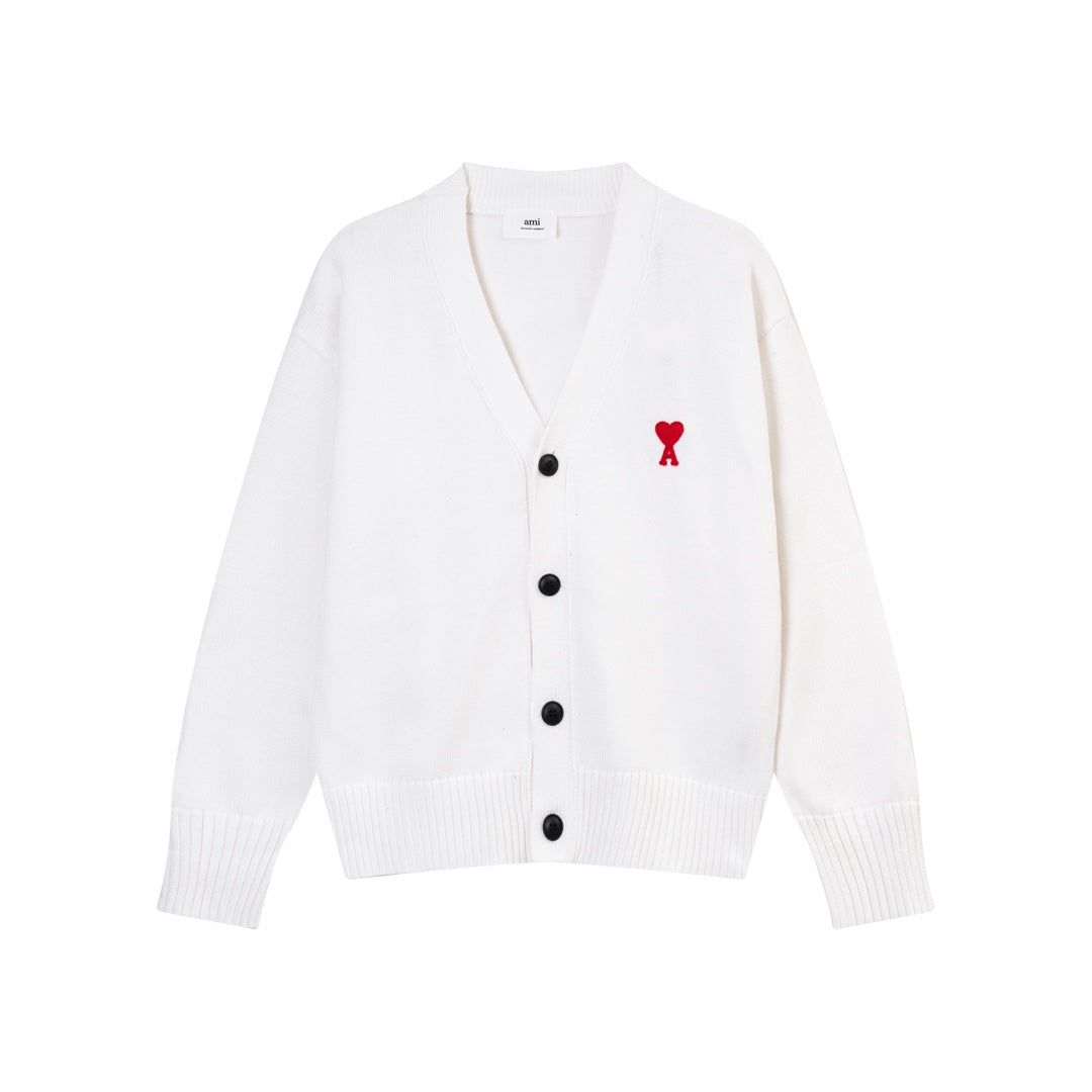 AMIPARIS Cotton & Wool Cardigan - Premium Blend Knitwear
